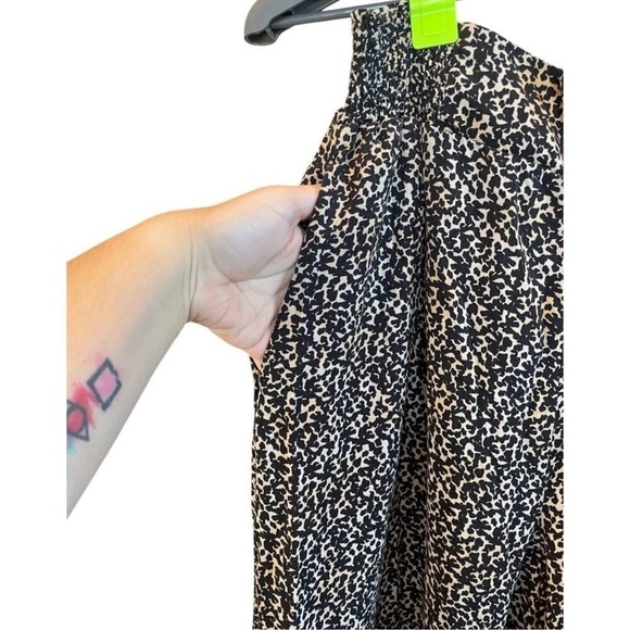 Anthropologie Maaji Woven Modal Animal Print Flowy Palazzo Pants size Medium - Picture 6 of 12